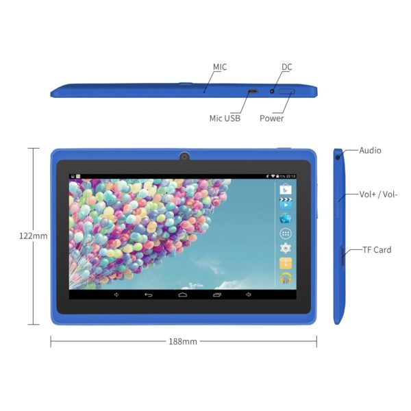 7 Inch Android A33 Quad Core 512MB 8GB, Dual Camera, External 3G Tablet PC - Image 3